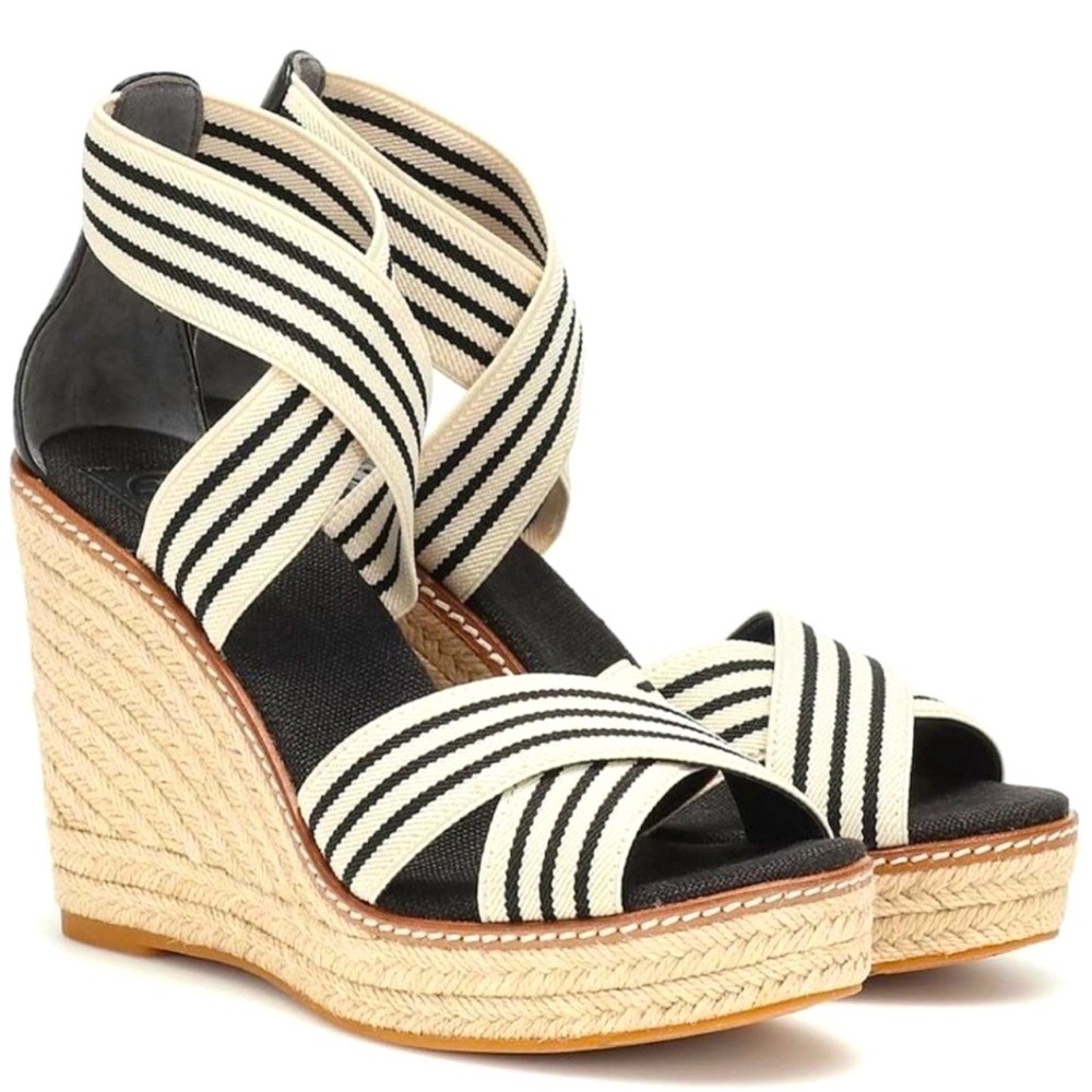 Tory Burch Frieda 100MM Espadrille Wedges